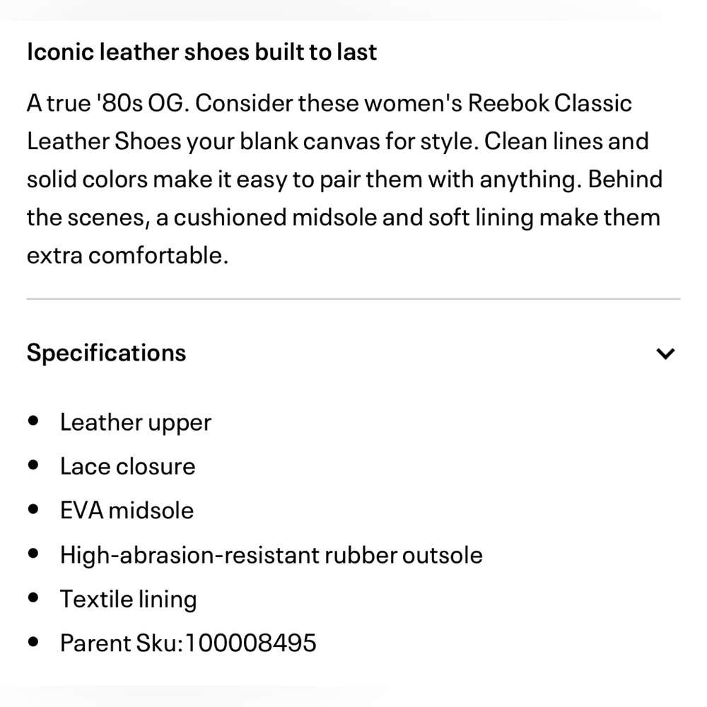 Reebok Women's Classic Leather Shoes - Picture 6 of 10